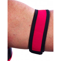 Rude Rider Neoprene Puppy 2 Biceps Straps Red (T7259)