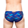 2Eros Print Swim Briefs V10 Ocean Blue (T9765)