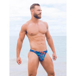 2Eros Print Swim Thongs V80 Ocean Blue (T9766)